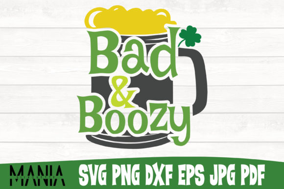 Bad and Boozy SVG Design for Local Business Branding