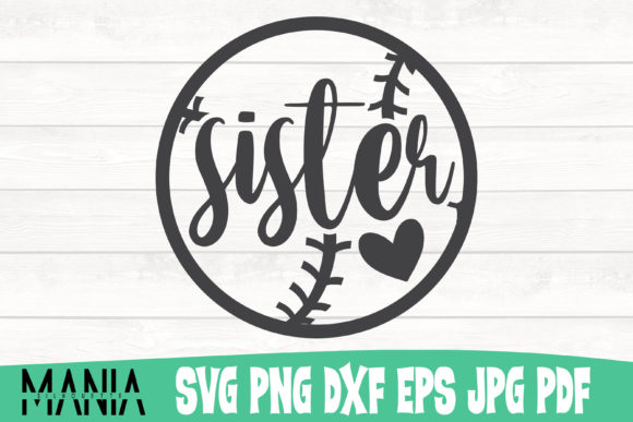 Baseball Sister Svg Graphics and Graphic Templates Review