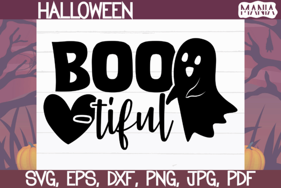 Bootiful Svg Cut File, Halloween Svg Graphics
