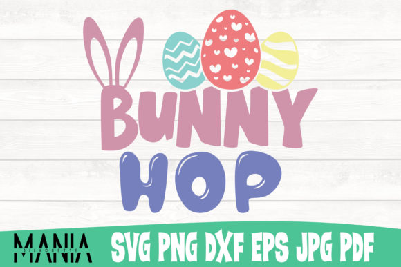 Bunny Hop Svg Cut File Design Graphics