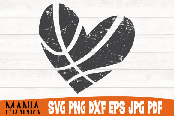 Distressed Basketball Heart Svg Cut File: Graphics and Graphic Templates Review
