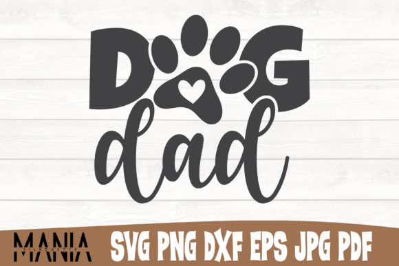 Dog Dad Svg Cut File Design: Graphics for Editorial Templates
