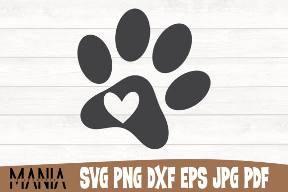 Dog Paw Svg Cut File Design for Graphics and Graphic Templates