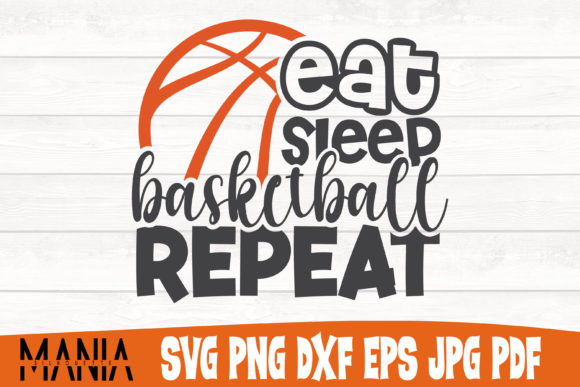 Eat Sleep Basketball Repeat Svg File Review