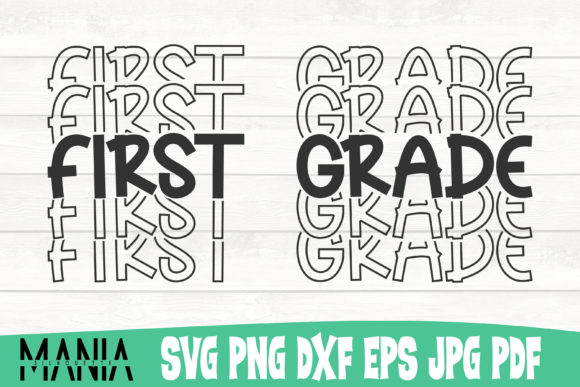 First Grade Silhouette Svg Cut File Graphics Review