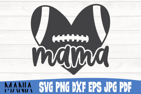 Football Heart Mama Svg Cut File Graphics Review