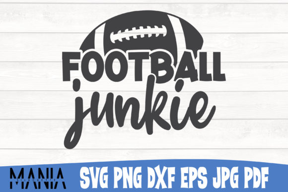 Football Junkie Svg Cut File Design: Graphics for Content Creators
