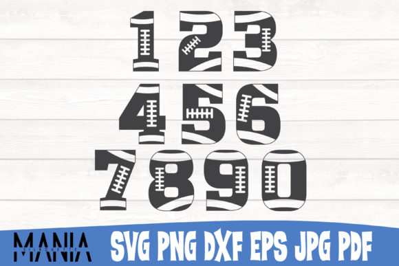 Football Numbers Svg Cut File Design: Graphics for Brand Campaigns