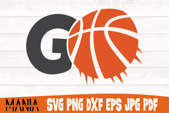 Go Basketball Svg Cut File Design: Graphics for Graphic Templates