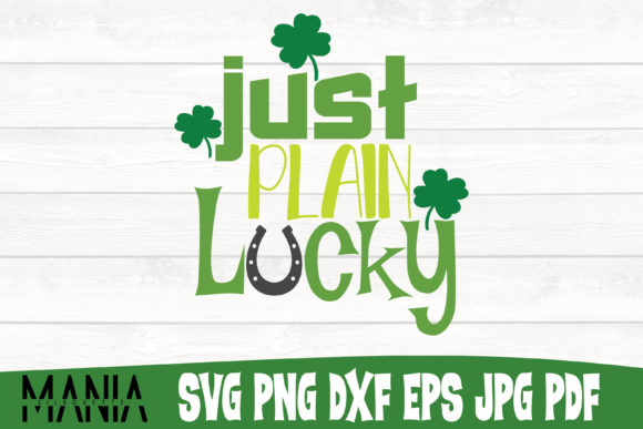 Just Plain Lucky SVG Design: A Graphic Template for Polished Content Publishing