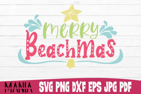 Merry Beachmas Svg Cut File Graphics and Graphic Templates Review