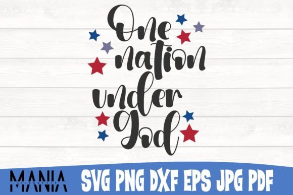 One Nation Under God Svg Cut File Design: Graphics for Brand Identity