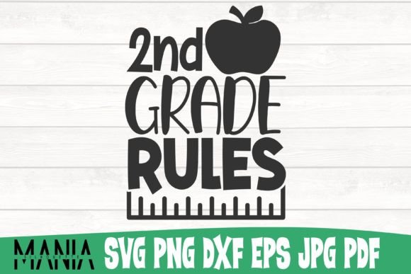 Second Grade Rules Svg Cut File Design Graphics and Graphic Templates