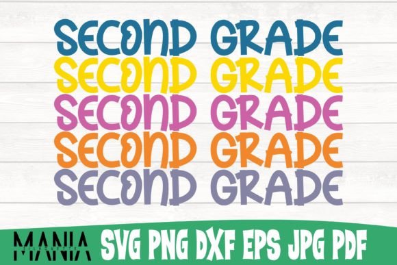 Second Grade Svg Cut File Design: Graphics for Graphic Templates