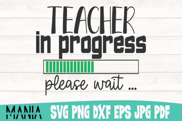 Teacher in Progress SVG Design for Creative Graphic Templates