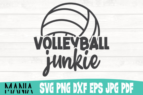 Volleyball Junkie Svg Cut File Design Graphics and Graphic Templates