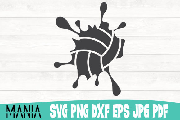 Volleyball Splash Svg Cut File Design Graphics and Graphic Templates Review